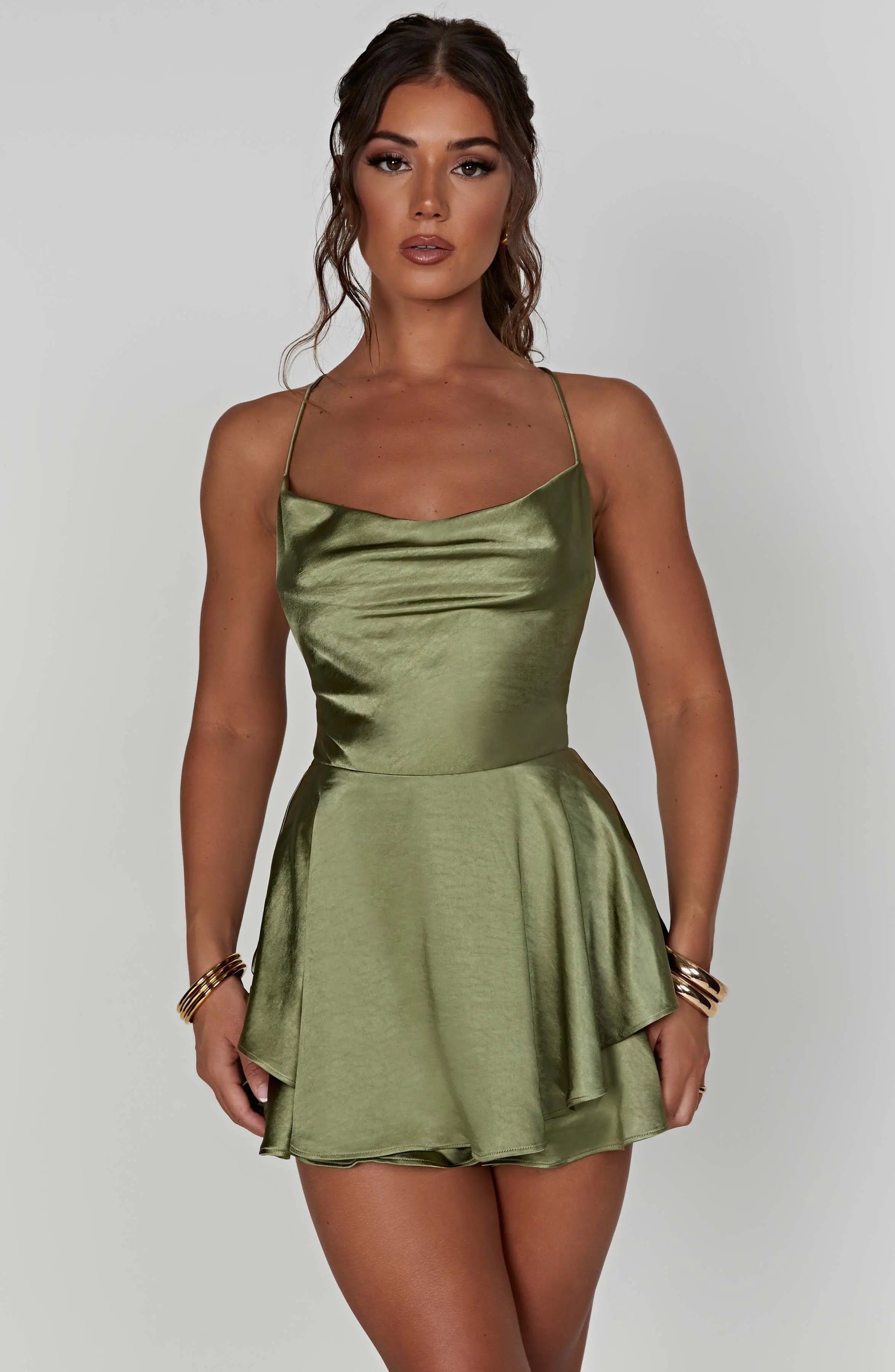 Emilia | Satin Mini Dress Zendoo.de