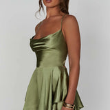 Emilia | Satin Mini Dress Zendoo.de