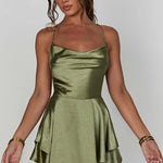 Emilia | Satin Mini Dress Zendoo.de