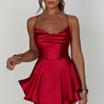 Emilia | Satin Mini Dress Zendoo.de