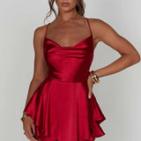 Emilia | Satin Mini Dress Zendoo.de
