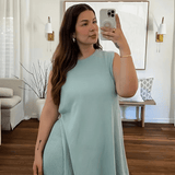 Ellen | Bequemes Zweiteiliges Strick-Set mit Ärmellosem Oberteil & Shorts