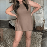 Ellen | Bequemes Zweiteiliges Strick-Set mit Ärmellosem Oberteil & Shorts