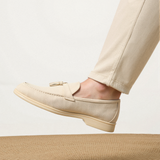 Beige Loafer mit Quasten – Eleganz und Komfort