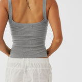 Anke | Lässiges geripptes Tank-Top mit Rundhalsausschnitt