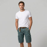 Herren Cargo Shorts mit Cargotaschen und Gürtel