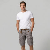 Herren Cargo Shorts mit Cargotaschen und Gürtel