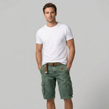 Herren Cargo Shorts mit Cargotaschen und Gürtel