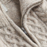 Felix | Zopfstrickpullover mit Halbreißverschluss – Warm & Stilvoll