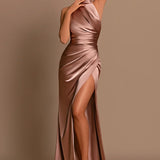 Aurora | Satin Maxi-Kleid