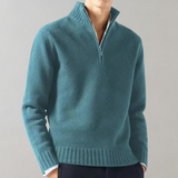 Adam | Eleganter Pullover mit halbem Reißverschluss