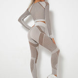 Lea | Nahtloses 2-teiliges Sportset mit Struktur-Design