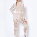 Lea | Nahtloses 2-teiliges Sportset mit Struktur-Design