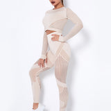 Lea | Nahtloses 2-teiliges Sportset mit Struktur-Design