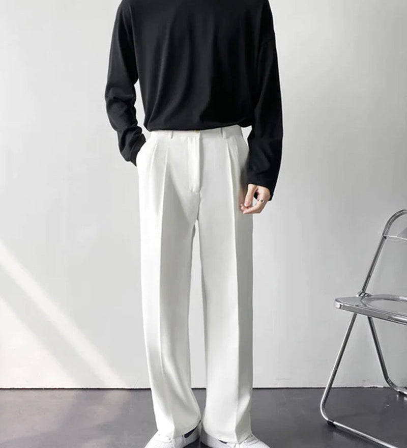 Enzo | High-Waist mit weitem Bein Anzughose