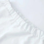 Zoë | Stilvolle weiße Rüschen Shorts Set Zendoo.de