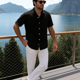 Stylisches Herren Sommer-Set | Zweiteiler aus Frottee-Stoff