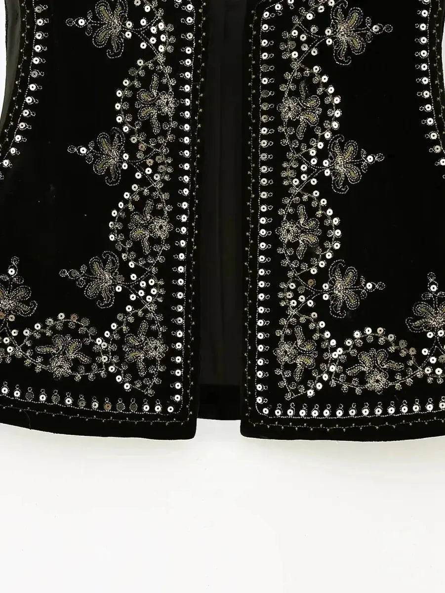 Celina | Bestickte Samtweste Zendoo.de