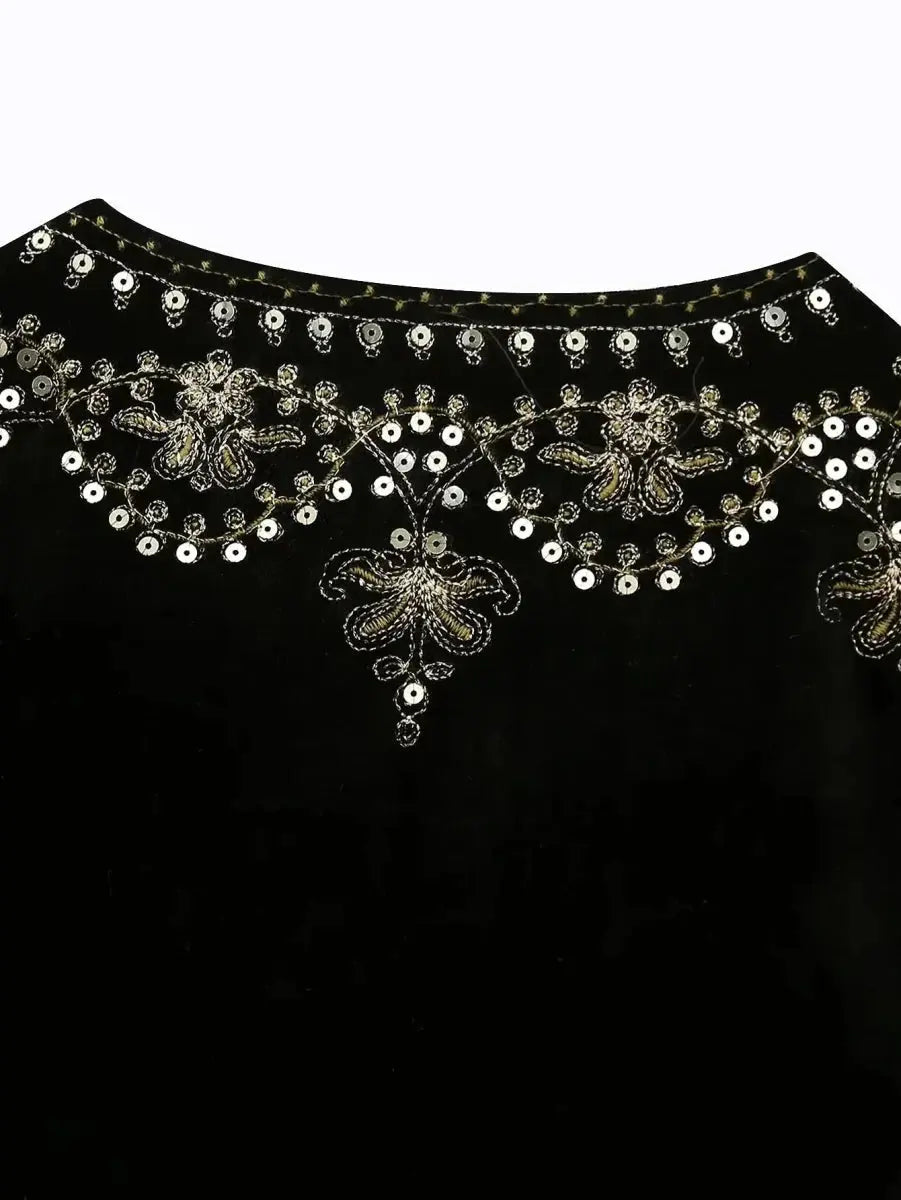 Celina | Bestickte Samtweste Zendoo.de