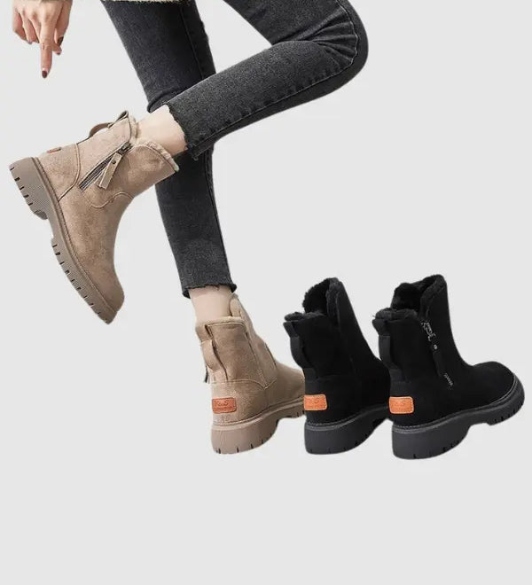 Jayleen | Winter Velvet Plüschstiefel Zendoo.de