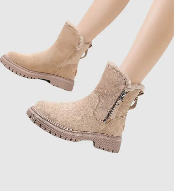 Jayleen | Winter Velvet Plüschstiefel Zendoo.de