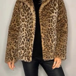 Leopard | Kunstfell-Jacke für den Winter Zendoo.de