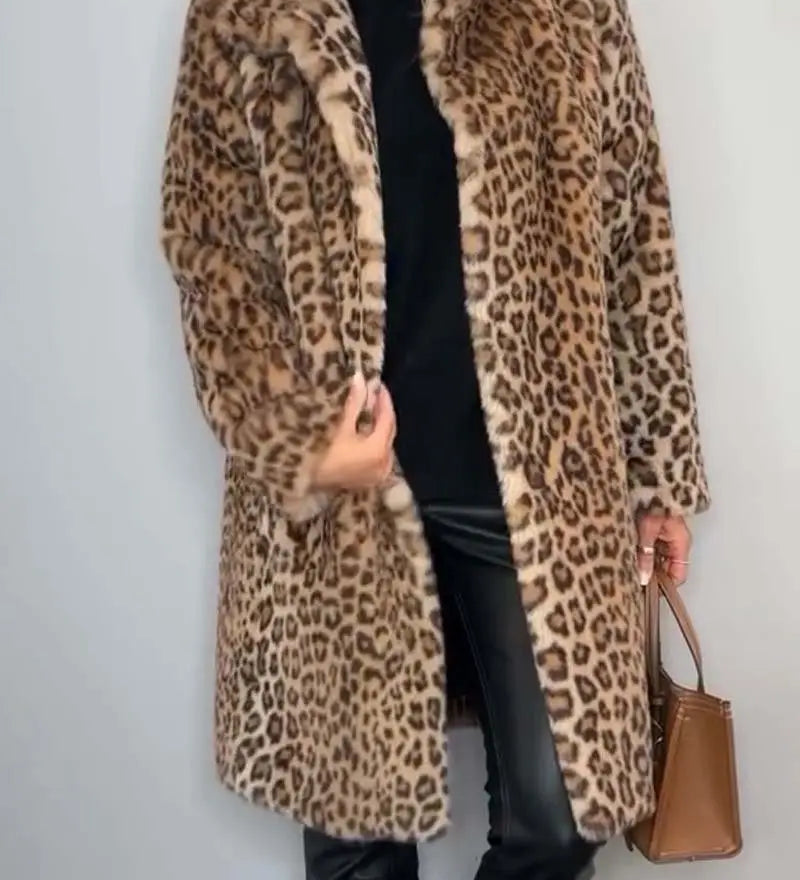 Leopard | Kunstfell-Jacke für den Winter Zendoo.de