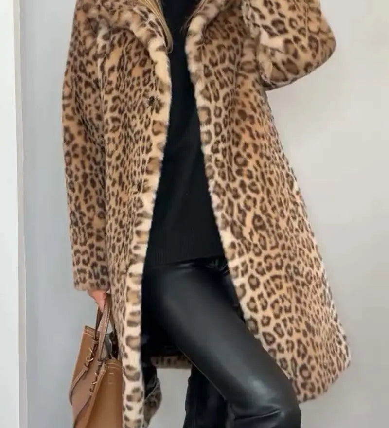 Leopard | Kunstfell-Jacke für den Winter Zendoo.de