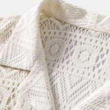 David | Transparente Häkelshirt mit Ethno-Muster