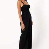 Laura | Eleganter Ärmelloser Jumpsuit mit Weiten Beinen für Frauen