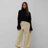 Ava | Damen Cargo-Jogger in Gelb