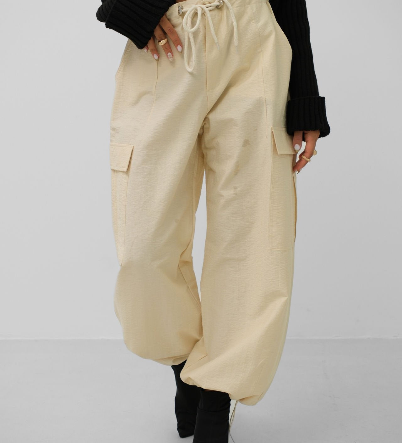 Ava | Damen Cargo-Jogger in Gelb