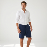 Herren Leinen Shorts mit Kordelzug