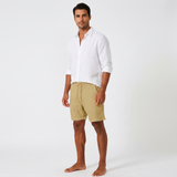 Herren Leinen Shorts mit Kordelzug