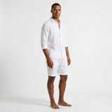 Herren Leinen Shorts mit Kordelzug