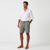 Herren Leinen Shorts mit Kordelzug