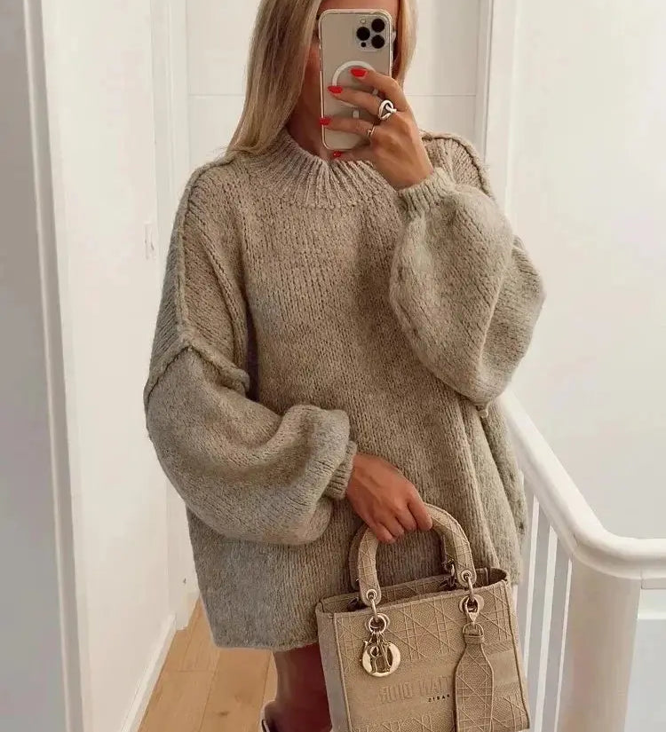 Jana | Gemütlicher Übergroßer Herbstpullover Zendoo.de