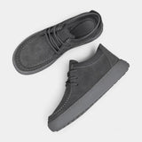 Herren-Freizeitschuhe aus Wildlederimitat mit Schnürung