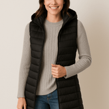 Damen Steppweste mit Kapuze und modernem Komfortdesign