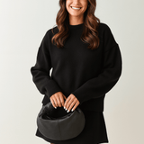 Elegantes Zweiteiler Set mit Strickpullover und Rock – Modischer Alltagslook