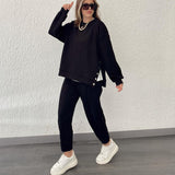 Moderner Zweiteiler mit Oversize Pullover & Joggerhose – Lässiger Komfort Look