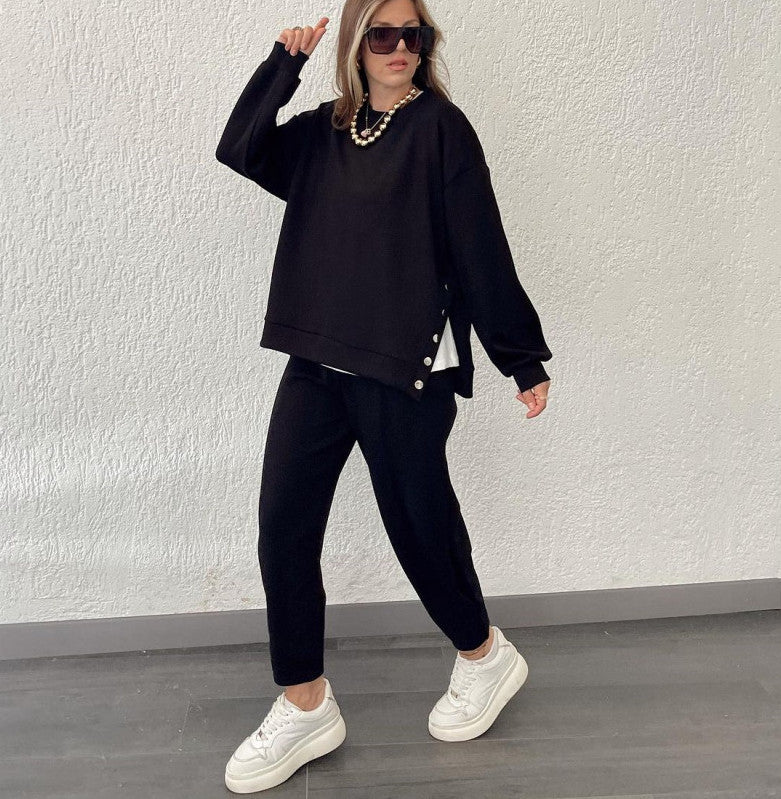 Moderner Zweiteiler mit Oversize Pullover & Joggerhose – Lässiger Komfort Look