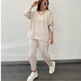Moderner Zweiteiler mit Oversize Pullover & Joggerhose – Lässiger Komfort Look