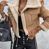 Damen Winterjacke mit kuscheligem Fleece und modernem Design