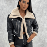 Damen Winterjacke mit kuscheligem Fleece und modernem Design