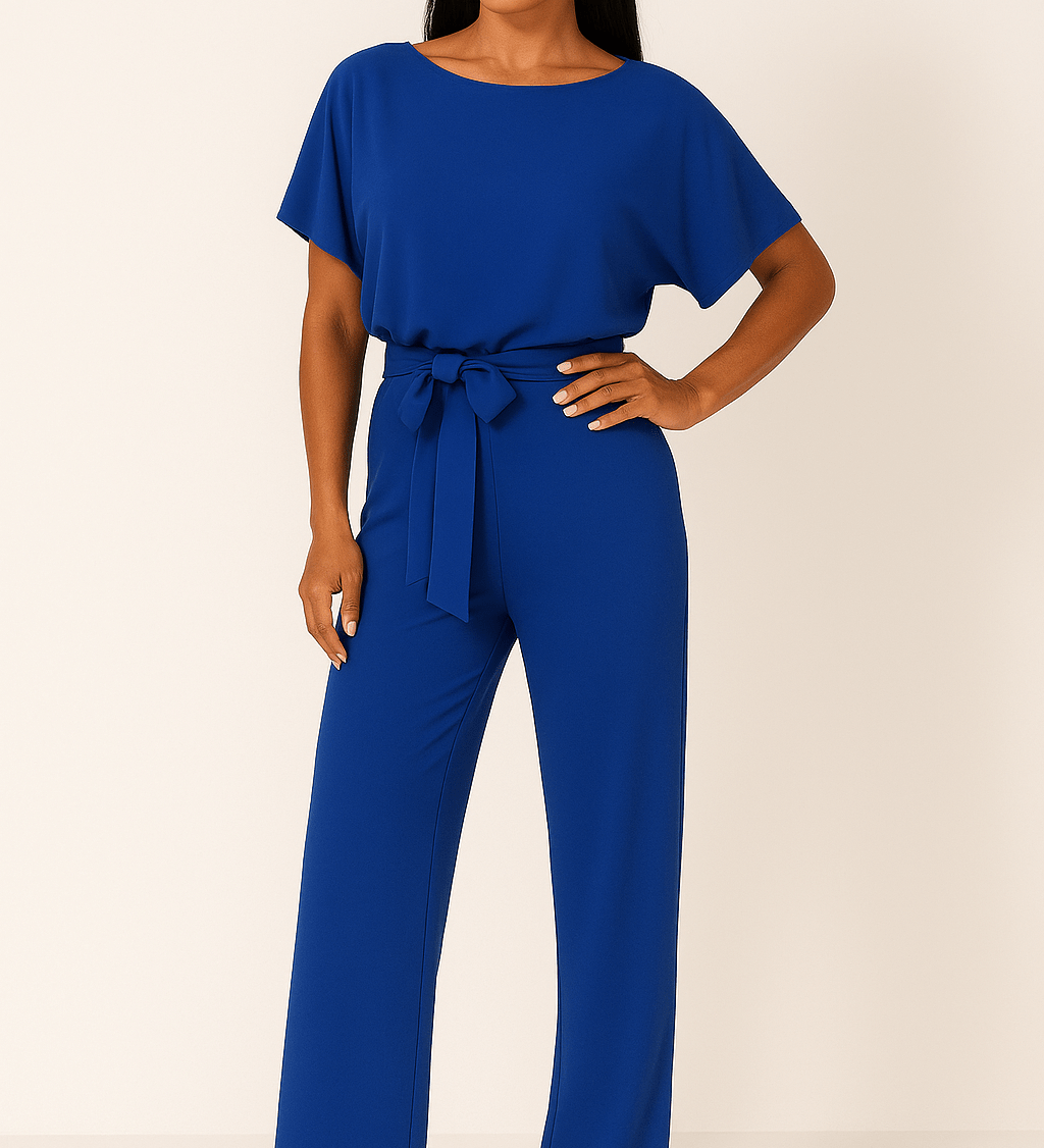Eleganter Jumpsuit mit Taillengürtel – Figurbetont & Stilvoll