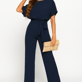 Eleganter Jumpsuit mit Taillengürtel – Figurbetont & Stilvoll