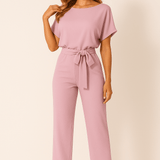 Eleganter Jumpsuit mit Taillengürtel – Figurbetont & Stilvoll