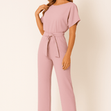 Eleganter Jumpsuit mit Taillengürtel – Figurbetont & Stilvoll