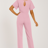 Eleganter Jumpsuit mit Taillengürtel – Figurbetont & Stilvoll